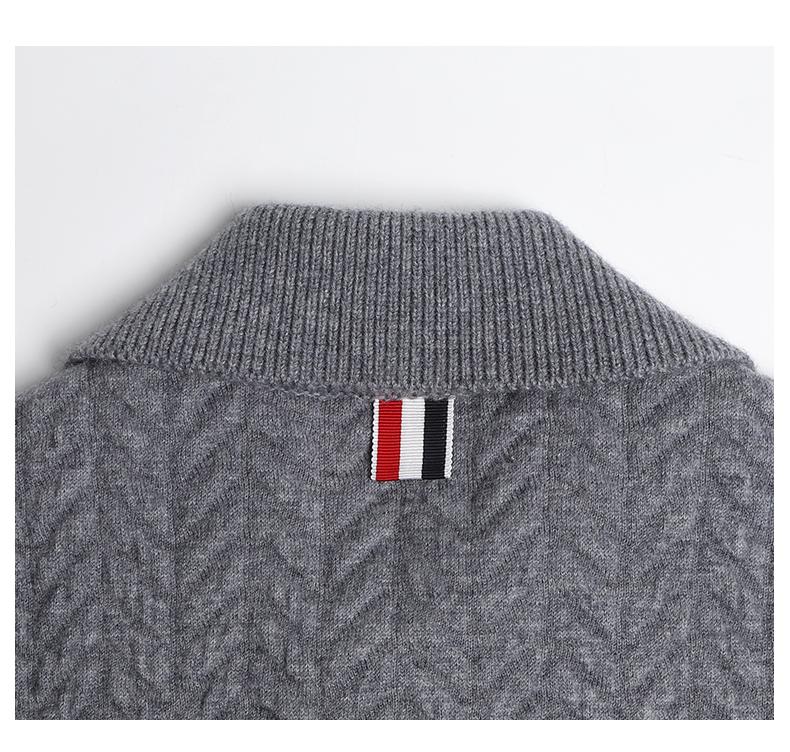 Unisex Herringbone Cardigan Jacket | Thom Browne