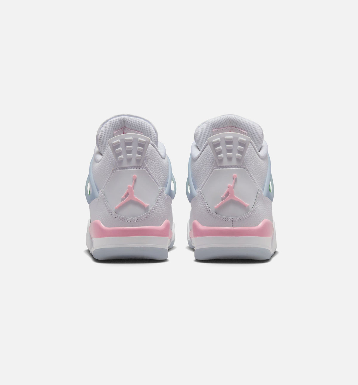 Air Jordan 4 Retro Medium Soft Pink Big Kids' Sneakers - White / Soft Pink / Blue
