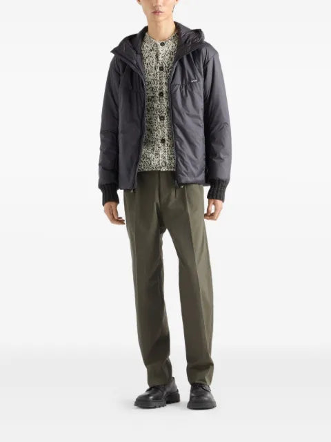 Prada zip-up hooded jacket