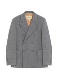 Valentino Garavani double-breasted jacket in mouliné wool with pressed crease