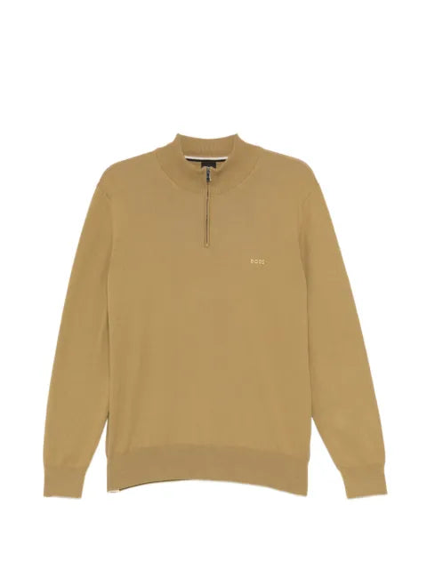 BOSS logo-embroidered jumper