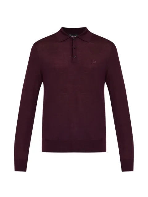 DSQUARED2 button-up polo sweater