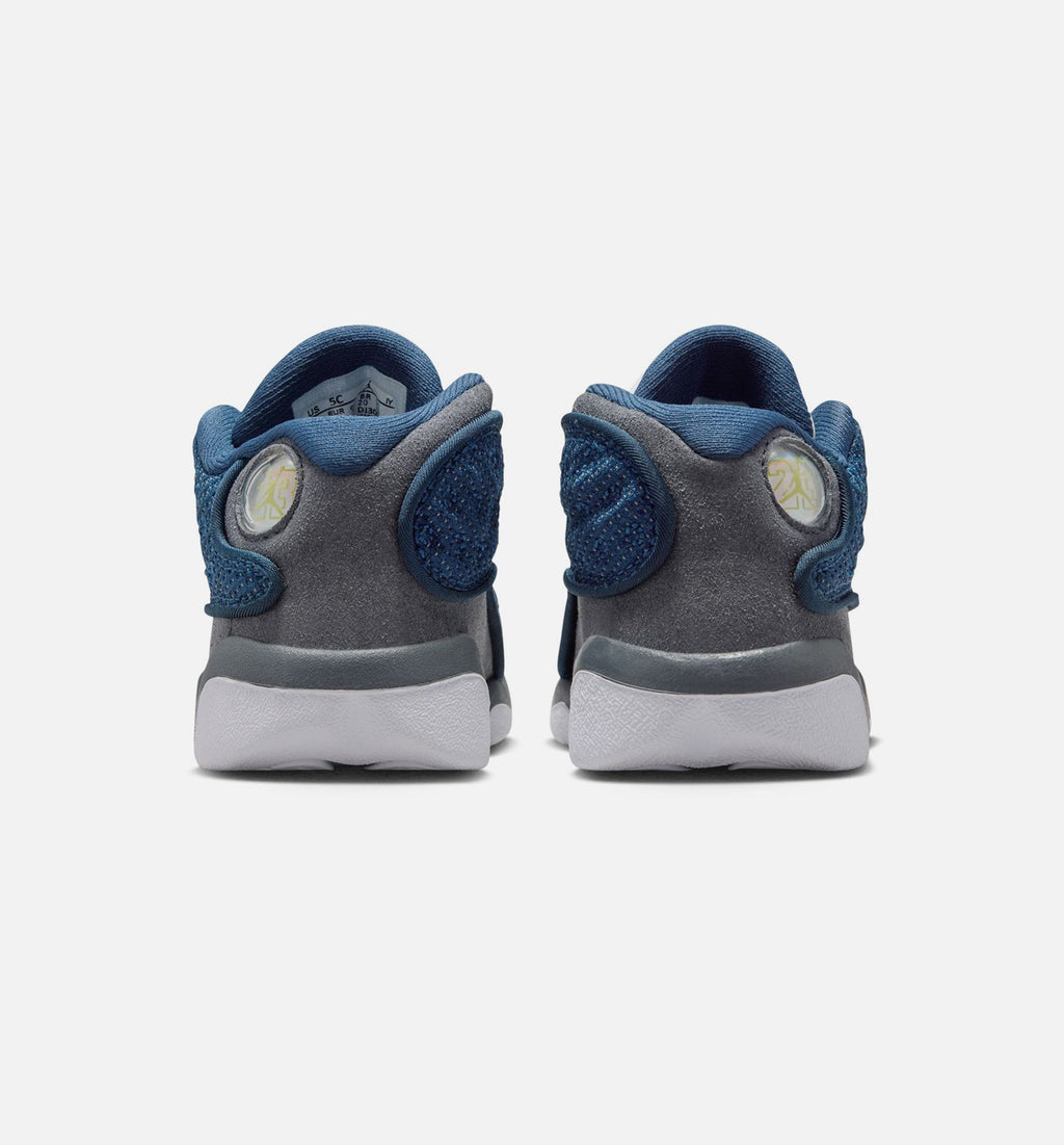 Air Jordan 13 Retro "Navy and Flint Grey" Infant/Toddler Shoe – Navy/University Blue/Flint Grey/White