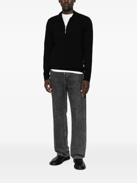 SAMSOE SAMSOE half-zip knitted sweater