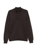 Fay elbow-patch hook-fastening sweater