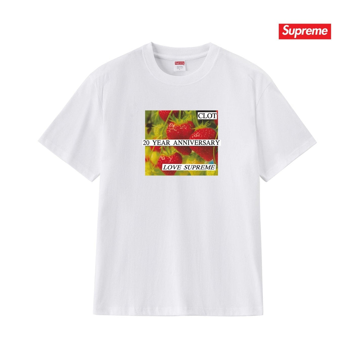 Supreme Floral Anniversary Graphic T-Shirt