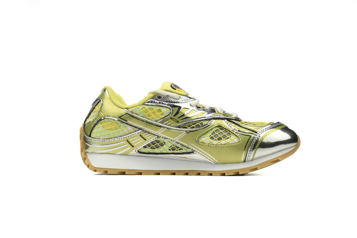Bottega Veneta Orbit Sneaker Sherbert Silver 755915 V2X40 7421