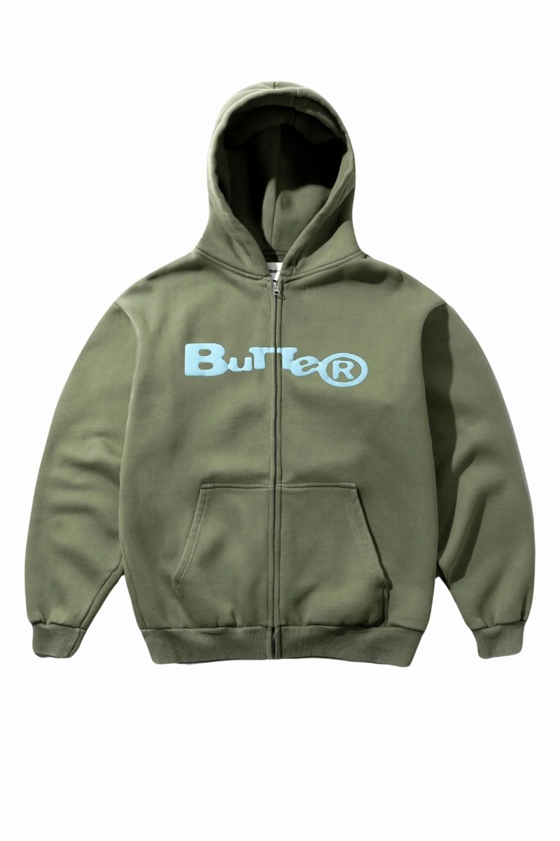 BUTTER REGISTERED ZIP-THRU HOOD Dull Army