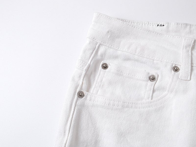 Purple Brand Paint-Splatter Jeans