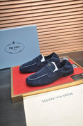 Prada Strap-Detail Slip-On Loafers